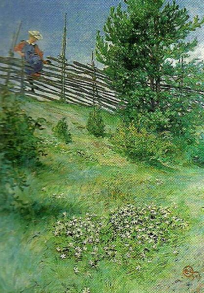 Carl Larsson flicka vid gardesgarden China oil painting art